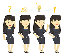 Image showing Businesswoman during business planning.