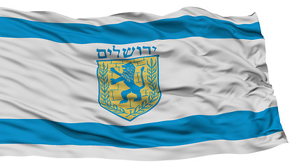 Image showing Isolated Jerusalem City Flag