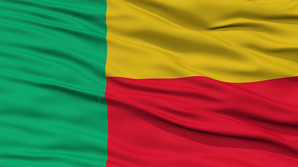 Image showing Closeup Benin Flag