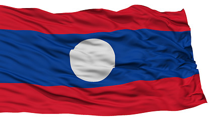 Image showing Isolated Laos Flag