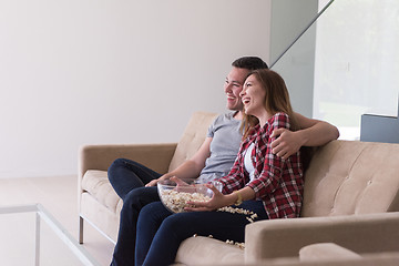 Image showing young handsome couple enjoying free time