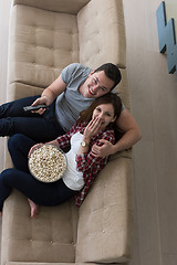 Image showing young handsome couple enjoying free time