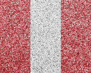 Image showing Textured flag of Peru in nice colors