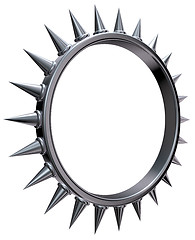 Image showing metal sun symbol