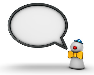 Image showing clown and speech bubble