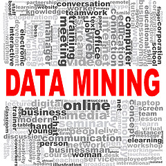 Image showing Data mining word cloud