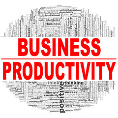 Image showing Business productivity word cloud