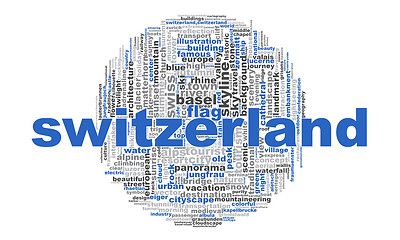 Image showing Switzerland word cloud