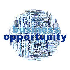 Image showing Business opportunity word cloud
