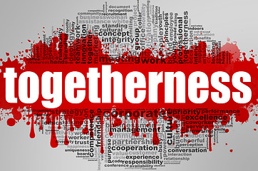 Image showing Togetherness word cloud