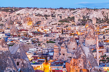 Image showing Sunrise in Goreme city, Turkey