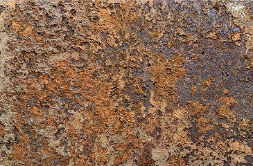 Image showing Rusted metal background