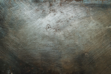 Image showing Textured metal surface with traces of corrosion