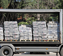 Image showing Delivery Newspapers