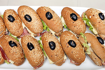 Image showing Rye Bread Sandwiches