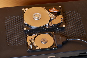 Image showing Open Hard Disks