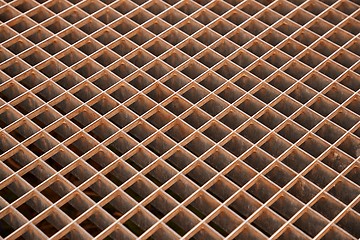 Image showing Rusty Metal Grid