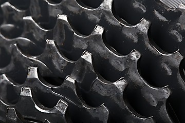 Image showing Gear set of a bicycle