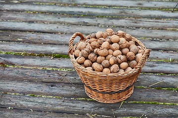 Image showing Walnuts in a basket