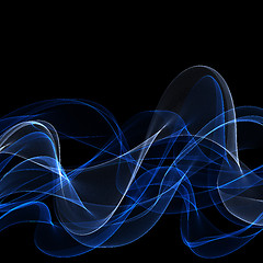 Image showing Abstract fume shapes background