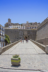 Image showing Entry to the Ibiza old town, called Dalt Vila