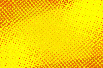 Image showing Yellow halftone background