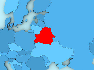 Image showing Belarus on 3D map