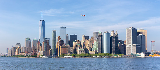 Image showing Panoramic view of Lower Manhattan, New York City, USA