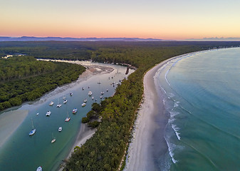 Image showing Scenic Landscape beach and inlet dawn