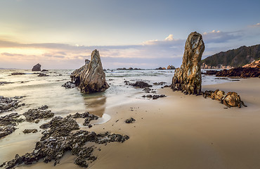 Image showing South Coast NSW early morning light on the beach