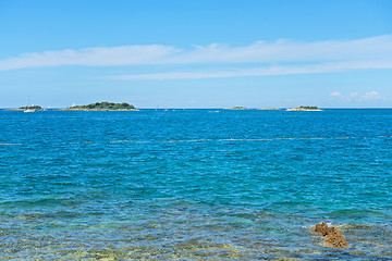 Image showing Typical beach in Istria, Croatia