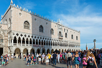 Image showing VENICE, ITALY - JULY 14, 2016: Doge\'s Palace in Venice