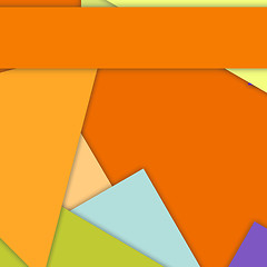 Image showing modern layered flat shapes background