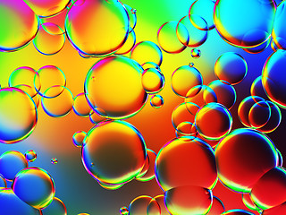 Image showing some colorful bubbles background