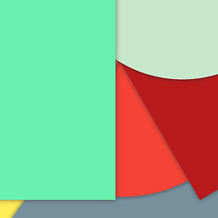 Image showing modern layered flat shapes background