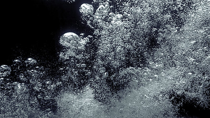 Image showing an under water bubbles background