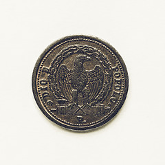 Image showing Vintage Old Italian coin 3 baiocchi