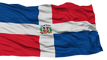 Image showing Isolated Dominican Republic Flag