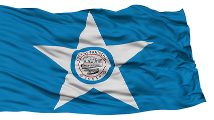 Image showing Isolated Houston City Flag, United States of America