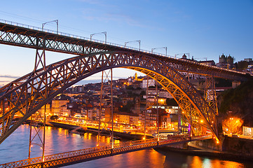 Image showing Dom Luis bridge. Porto, Portugal