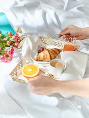 Image showing The Love letter concept on table with envelope