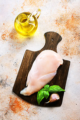 Image showing raw chicken fillet