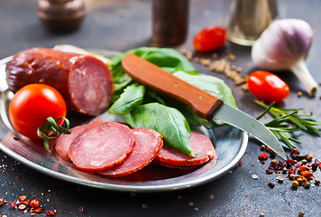 Image showing smoked sausage