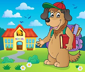 Image showing School dog theme image 2