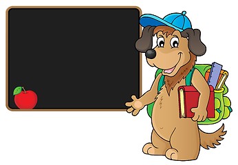 Image showing School dog theme image 4