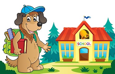 Image showing School dog theme image 5