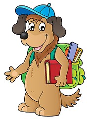 Image showing School dog theme image 1