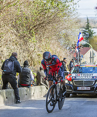 Image showing The Cyclist Amael Moinard - Paris-Nice 2016