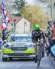 Image showing The Cyclist Florian Vachon - Paris-Nice 2016 