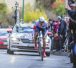 Image showing The Cyclist Matthias Brandle - Paris-Nice 2016